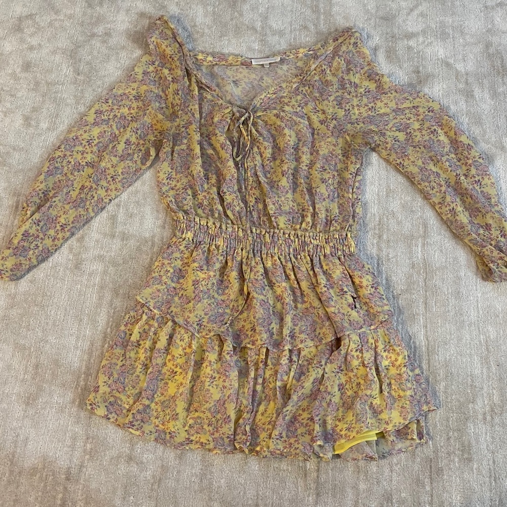 Loveshackfancy yellow popover dress